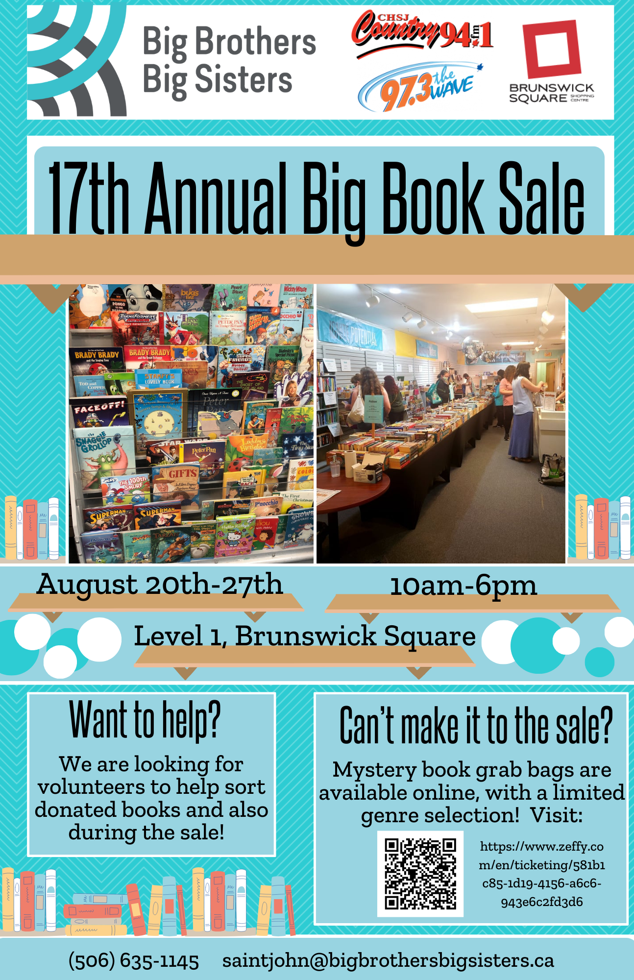 Big Brothers Big Sisters 17th Annual Big Book Sale Discover